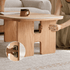 Irving Natural Solid Oak Coffee Table with Ceramic Top
