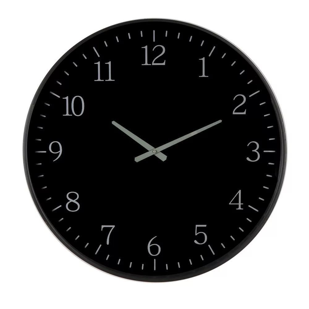Itzel Clock Black Frame KCL311163 | Oak Furniture Store