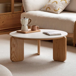 Jelling Natural Solid Oak Coffee Table Set - Oak Furniture Store