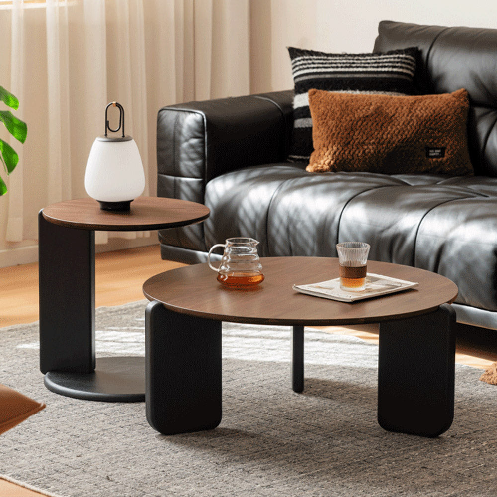 Jelling Natural Solid Walnut Coffee Table Set