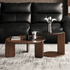 Jelling Solid Oak Coffee Table Set in Walnut Colour