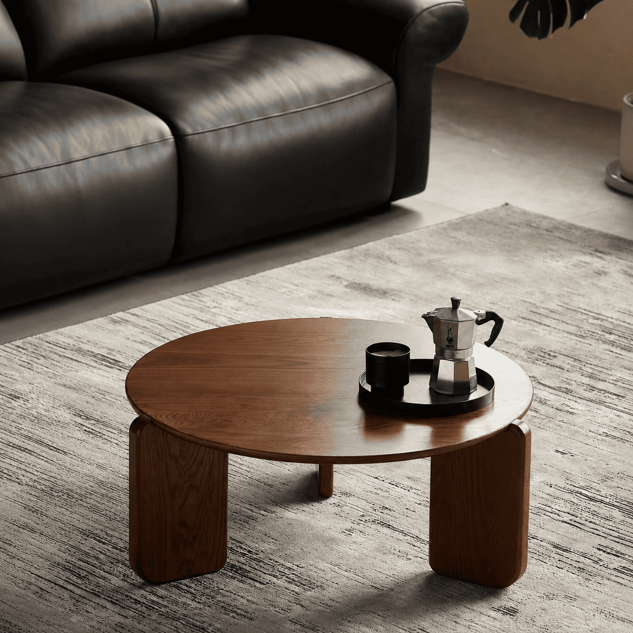 Jelling Solid Oak Coffee Table Set in Walnut Colour