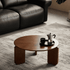 Jelling Solid Oak Coffee Table Set in Walnut Colour