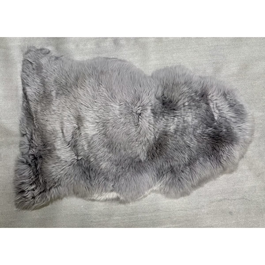 Kaikoura Long Wool Single NZ Sheepskin - Grey RLW5002