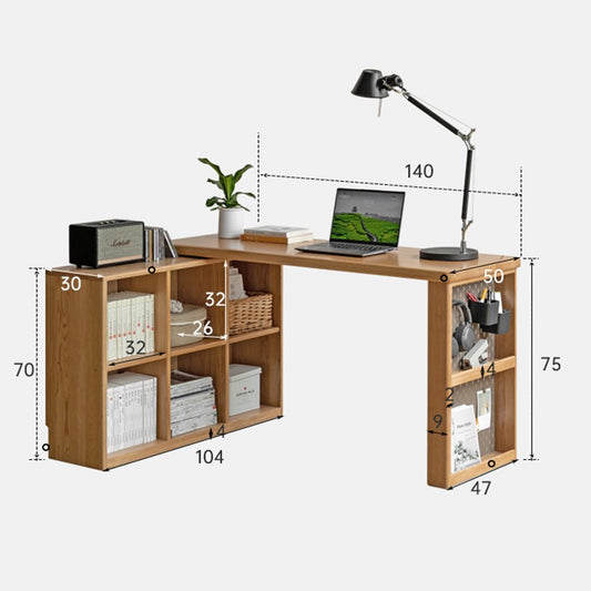 Kalana Natural Solid Oak Extending Corner Desk – Oak Furniture Store ...