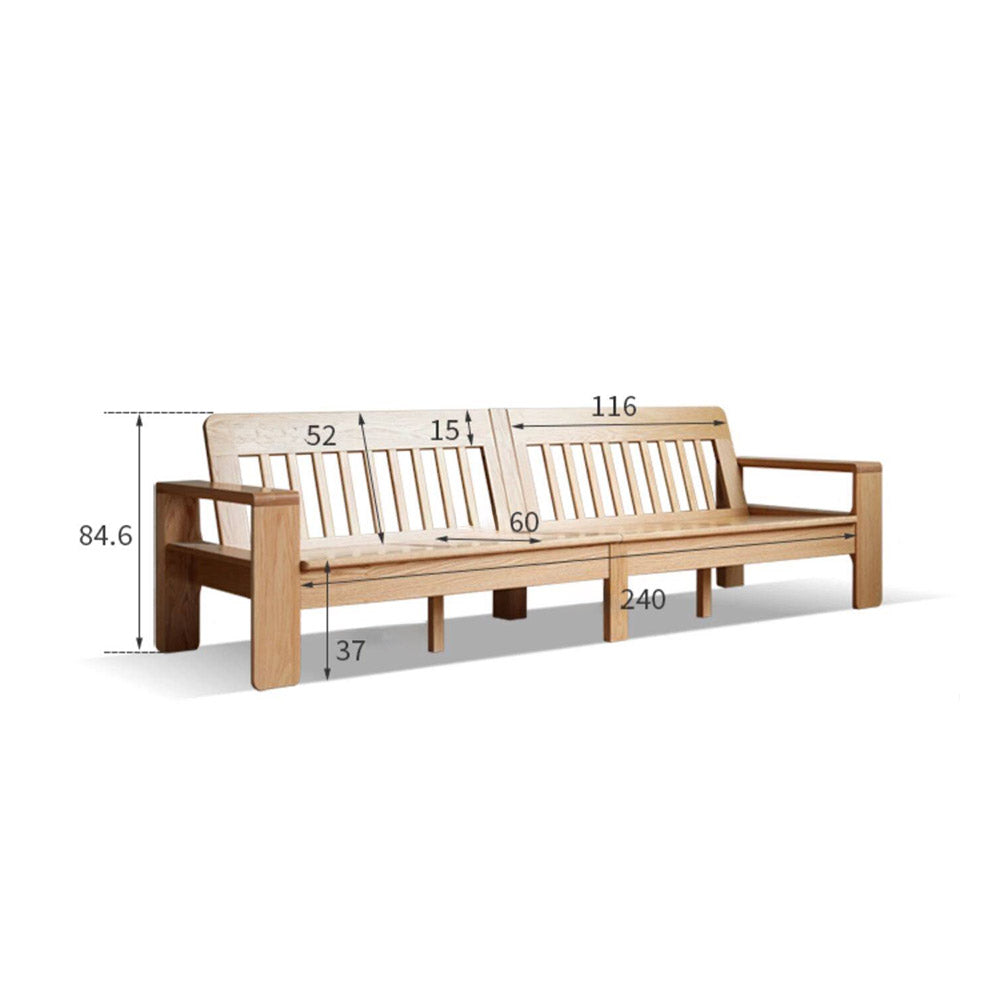 Kamakura Natural Solid Oak Sofa