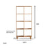 Kasai Natural Solid Oak Bookcase / Display Shelves | Oak Furniture Store