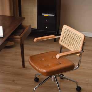 Kassel Rattan Study Office Chair - Oak Furniture Store