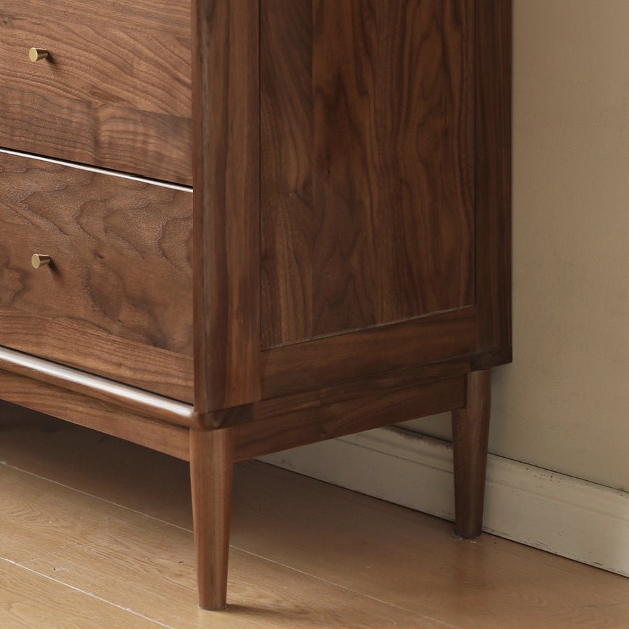 Kearny Solid Walnut Chest of 9 Drawers | Oak Furniture Store
