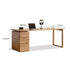 Kemberg Natural Solid Ash Writing Desk with Drawers | Oak Furniture Store