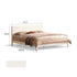 Kemi Cream Rubber Wood Painted Bed Frame