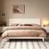 Kemi Cream Rubber Wood Painted Bed Frame