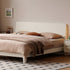 Kemi Cream Rubber Wood Painted Bed Frame