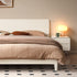 Kemi Cream Rubber Wood Painted Bed Frame
