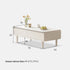 Kemi Cream Solid Rubber Wood Painted Coffee Table
