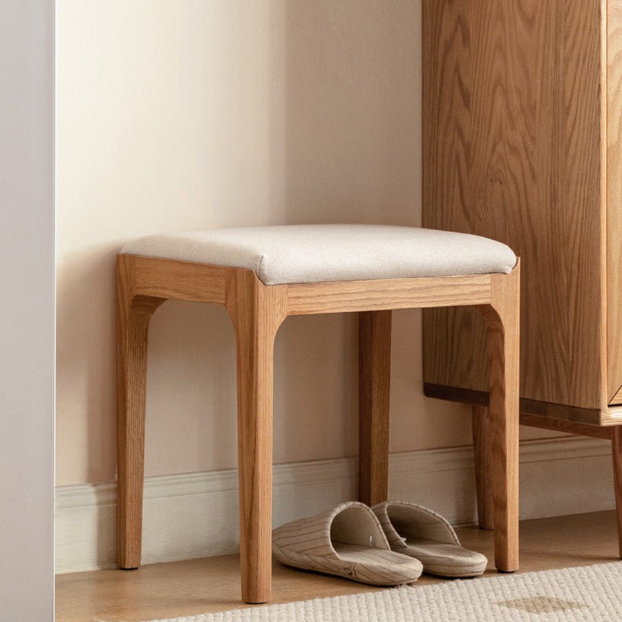 Kempen Natural Solid Hardwood Dressing Stool | Oak Furniture Store