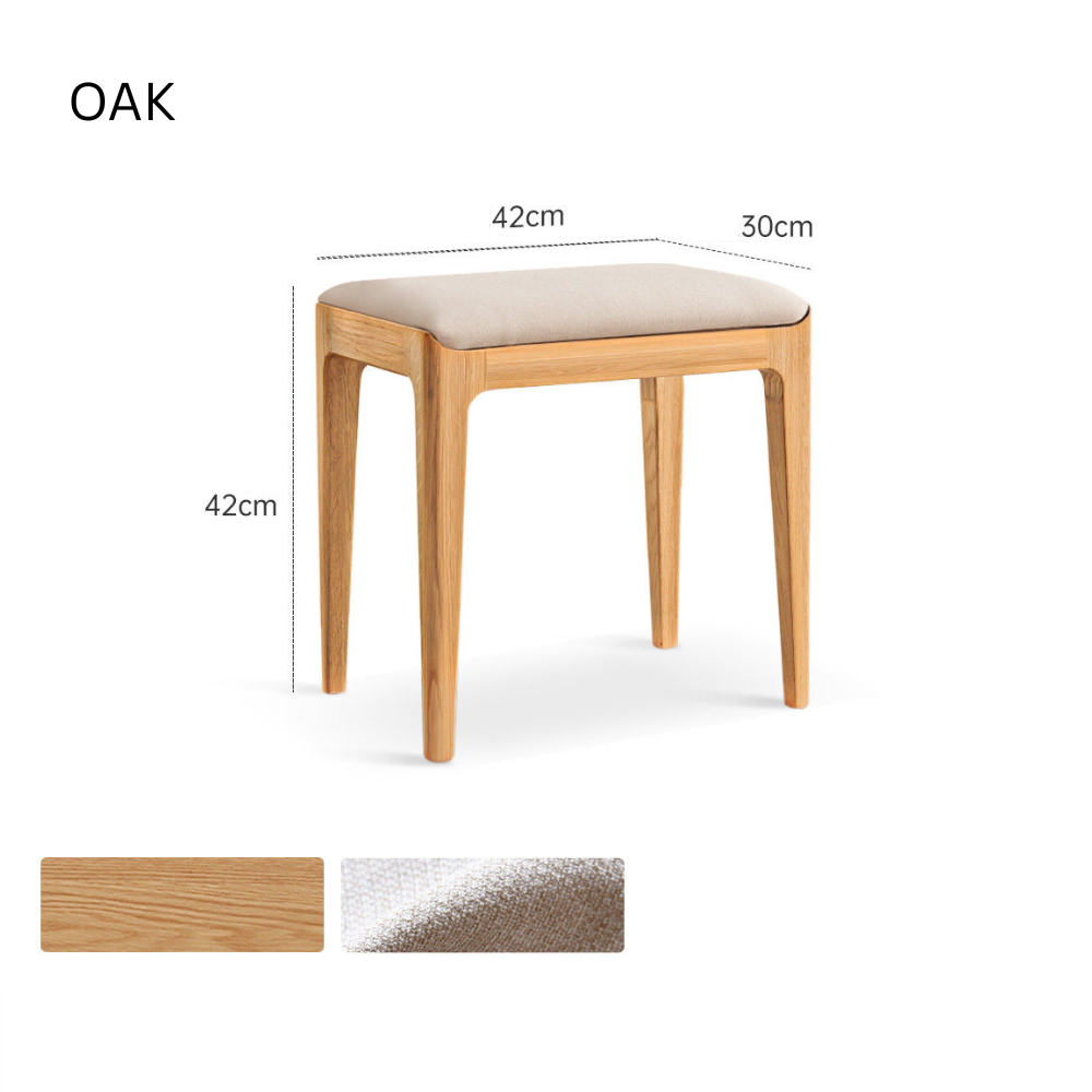 Kempen Natural Solid Hardwood Dressing Stool