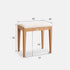 Kempen Natural Solid Hardwood Dressing Stool | Oak Furniture Store