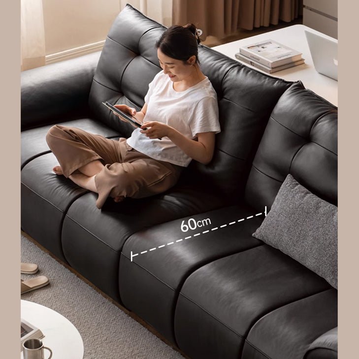 Kirkel Genuine Leather Sofa - Oak Furniture Store