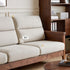 Kloten Natural Solid Walnut Sofa
