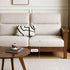 Kloten Natural Solid Walnut Sofa