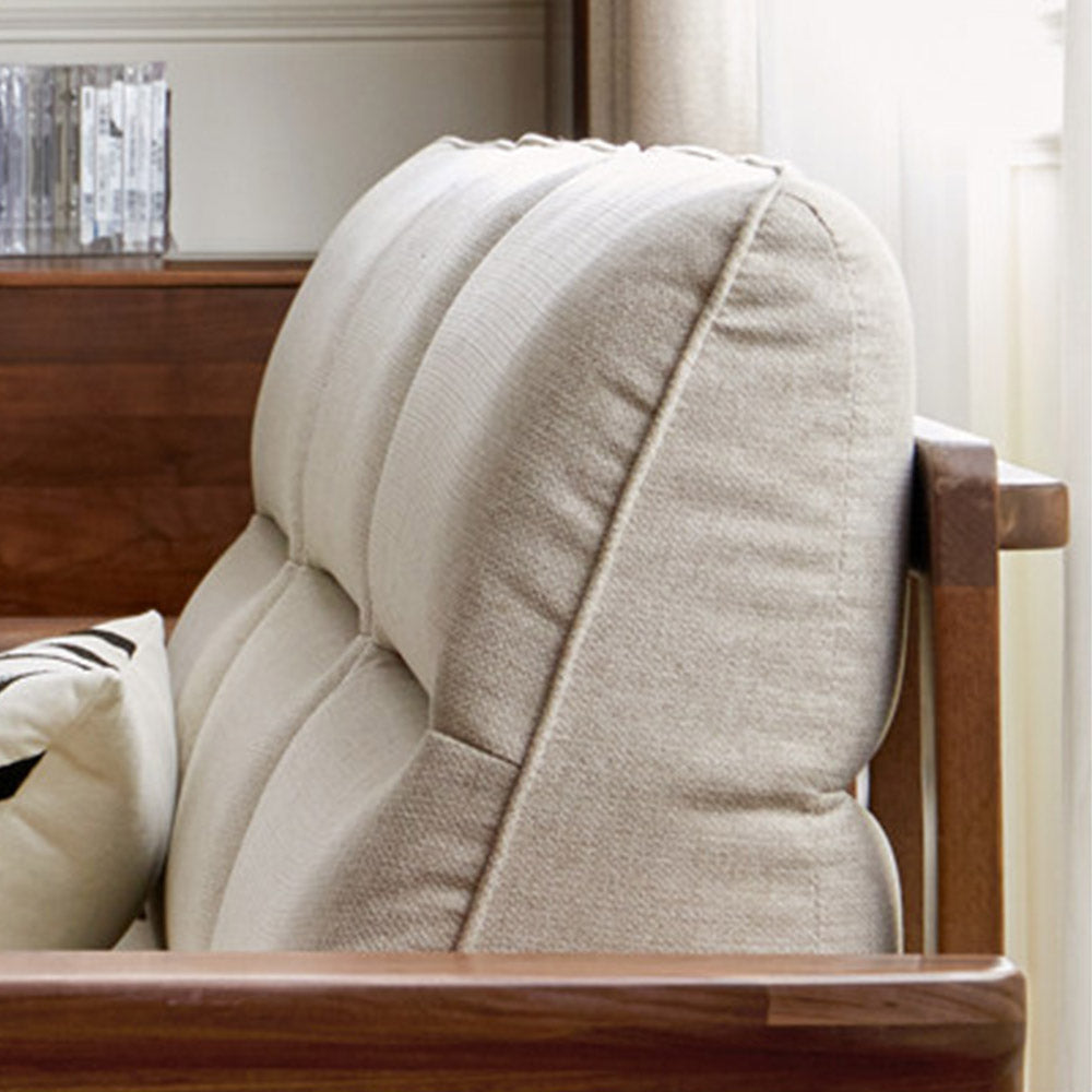 Kloten Natural Solid Walnut Sofa
