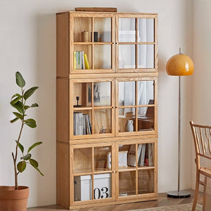 Kobe Natural Solid Oak Modular Bookcase - Oak Furniture Store