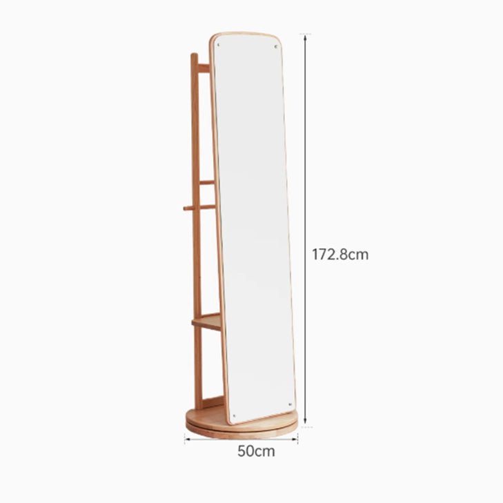 Mirror Side Rack Koli Natural Solid Oak Dress Mirror Rack – Oak Furniture Store New Zealand