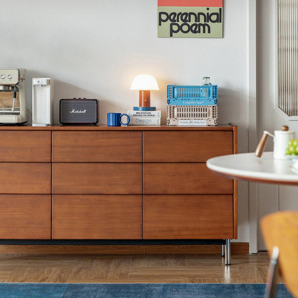Konan Solid Boxwood Chest of 9 Drawers