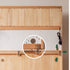 Korge Solid Beech Sideboard with Hutch Dresser Top