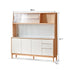Korge Solid Beech Sideboard with Hutch Dresser Top
