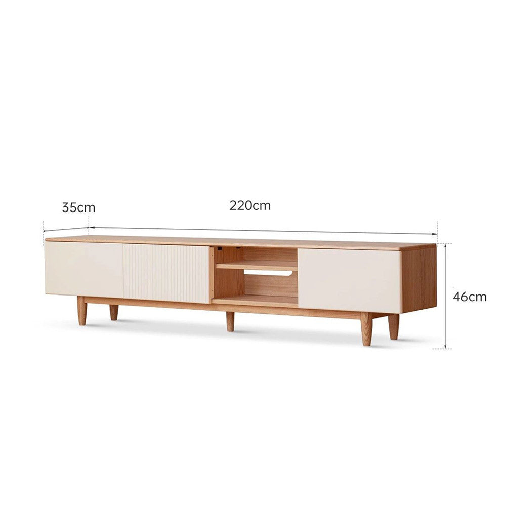 Korge Solid Oak Entertainment Unit