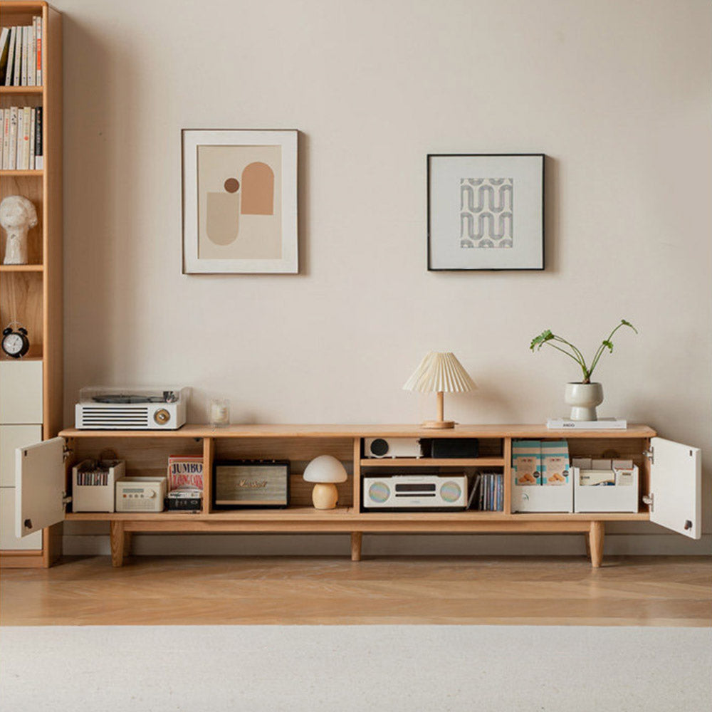 Korge Solid Oak Entertainment Unit