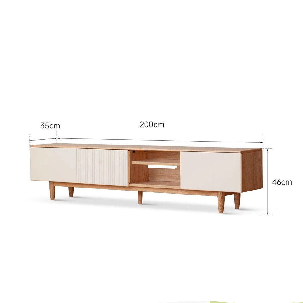Korge Solid Oak Entertainment Unit