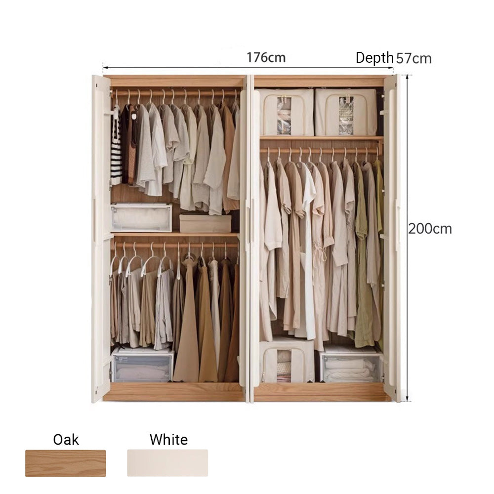 Korge Solid Oak Wardrobe