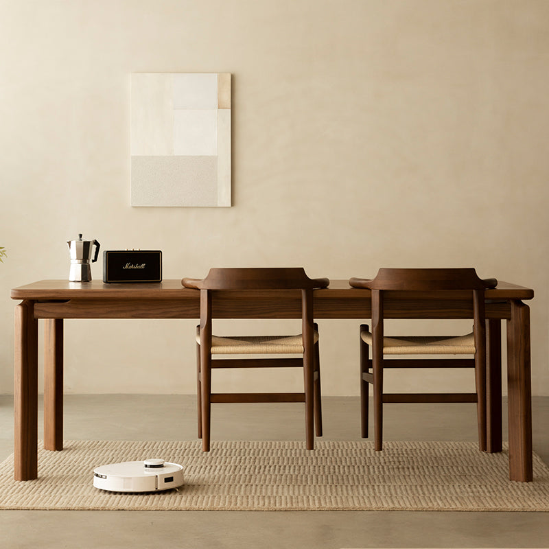 Kurobi Natural Solid Walnut Dining Table