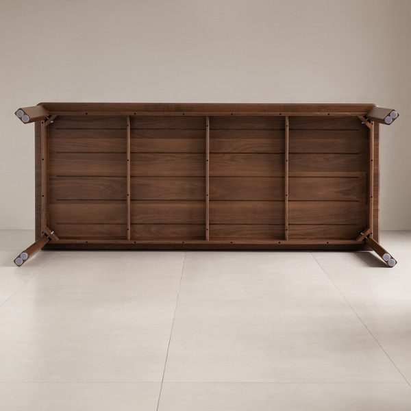Kurobi Natural Solid Walnut Dining Table