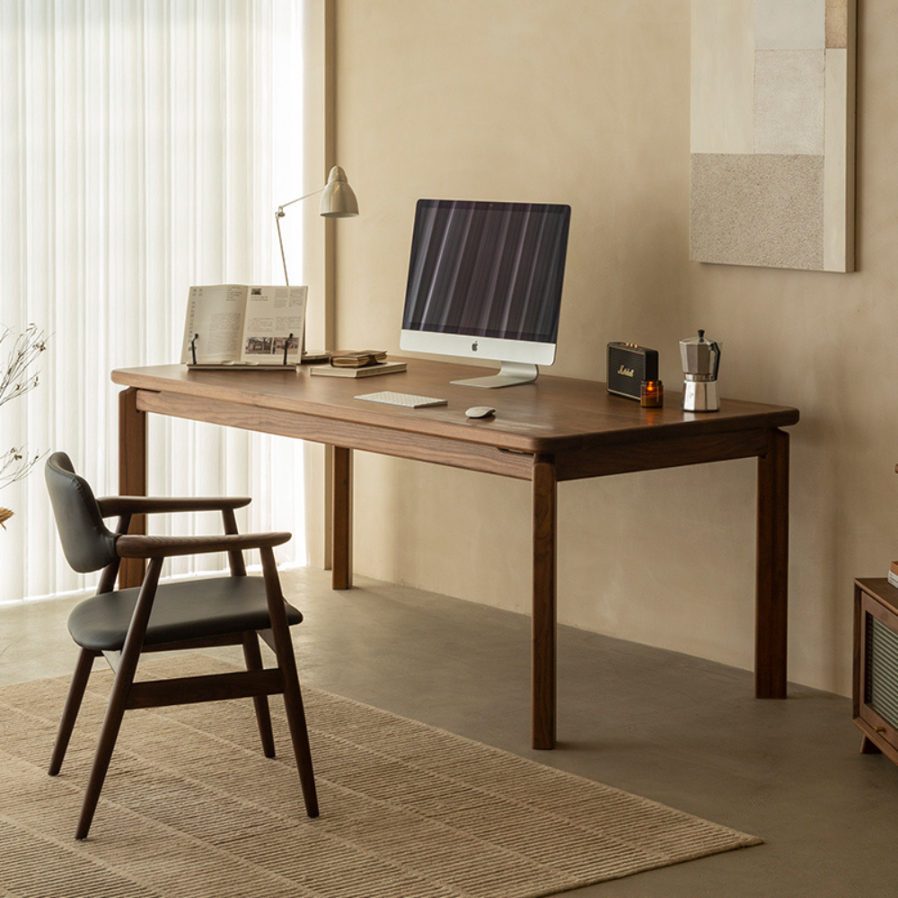 Kurobi Natural Solid Walnut Dining Table