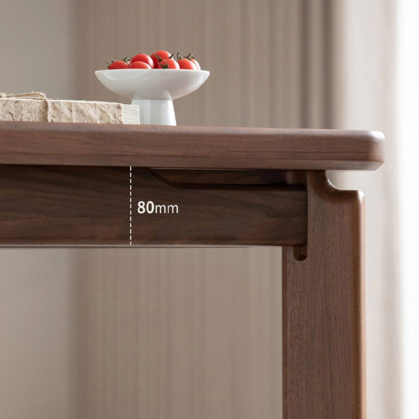 Kurobi Natural Solid Walnut Dining Table
