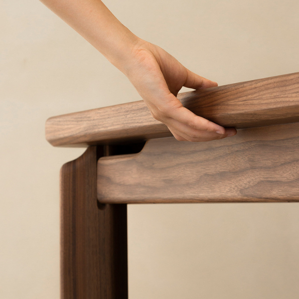 Kurobi Natural Solid Walnut Dining Table