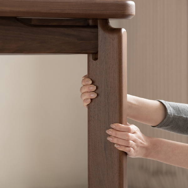 Kurobi Natural Solid Walnut Dining Table