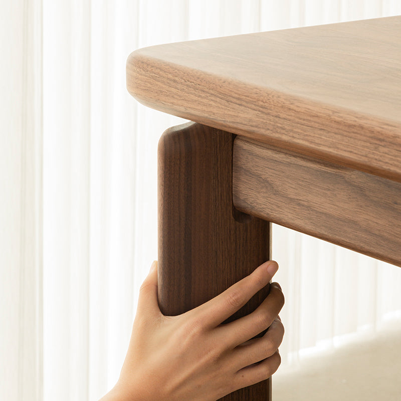 Kurobi Natural Solid Walnut Dining Table