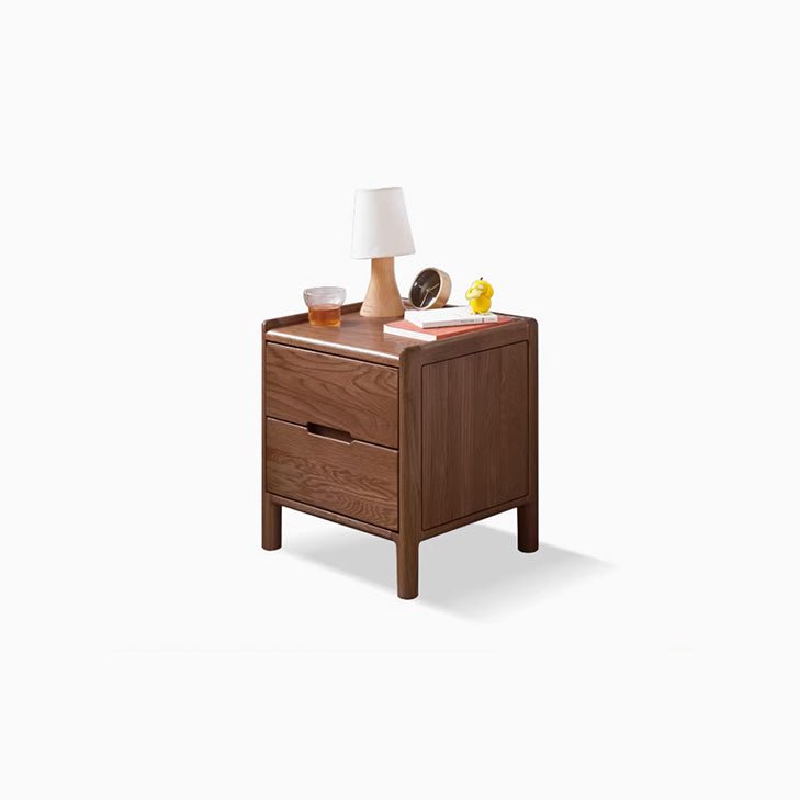 Kusel Natural Solid Oak Bedside Table - Oak Furniture Store