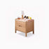 Kusel Natural Solid Oak Bedside Table - Oak Furniture Store