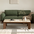 Labaro Natural Solid Walnut Coffee Table with Ceramic Top