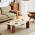 Labaro boxwood coffee table with rounded ceramic tabletop for NZ and AU living rooms