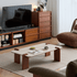 Labaro Solid Boxwood Coffee Table with Ceramic Top