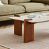 Labaro Solid Boxwood Coffee Table with Ceramic Top