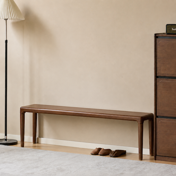 Labico Solid Rubber Wood Dining Bench