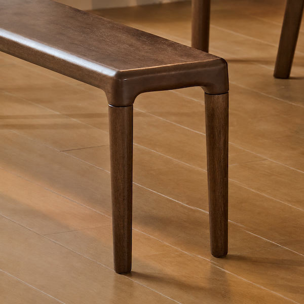 Labico Solid Rubber Wood Dining Bench